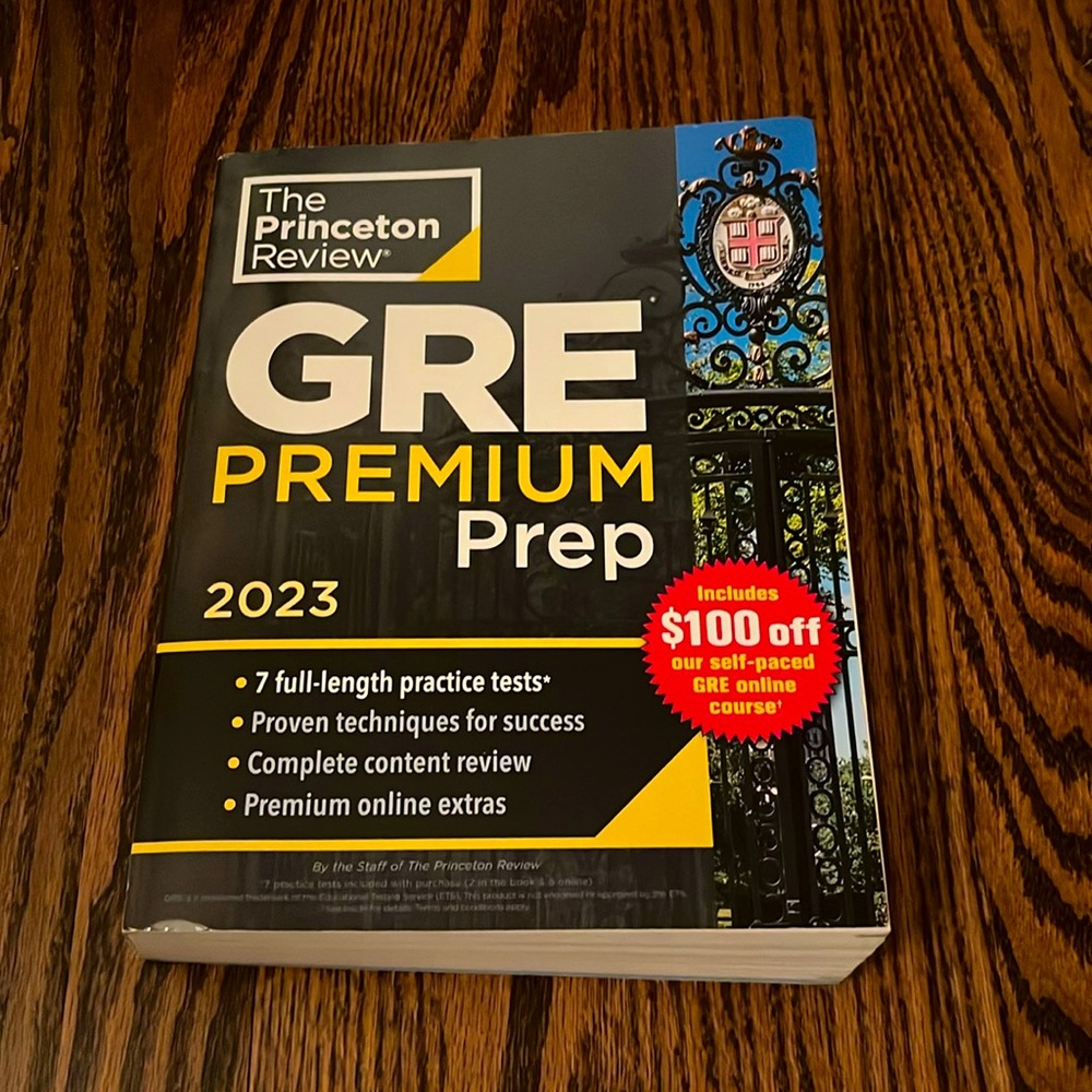 NWT Princeton Review GRE Premium Prep 2023 Version